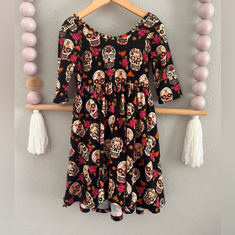 Small Shop Sugar Skull Twirl Dress